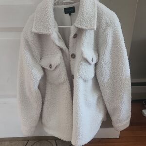 STATE Ivory Sherpa Outerwear
